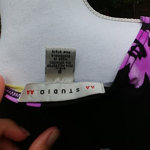 AA Studio Dress Pullover Floral Size 8 - Picture 4 of 4